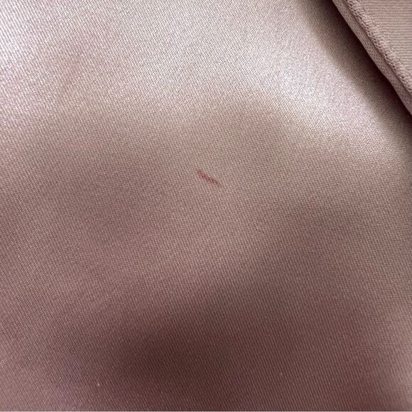 ZARA Blush Pink Satin Wrap Dress Size XS - Picture 10 of 11